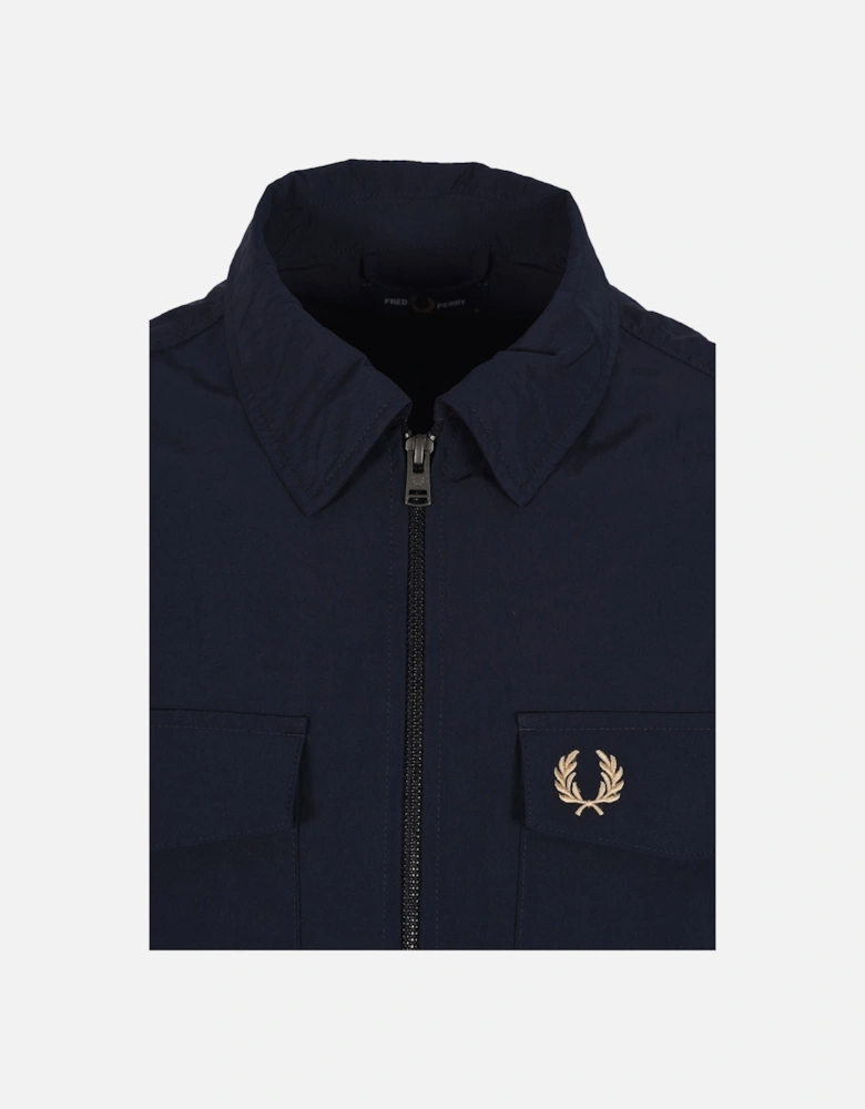 Zip Overshirt Navy