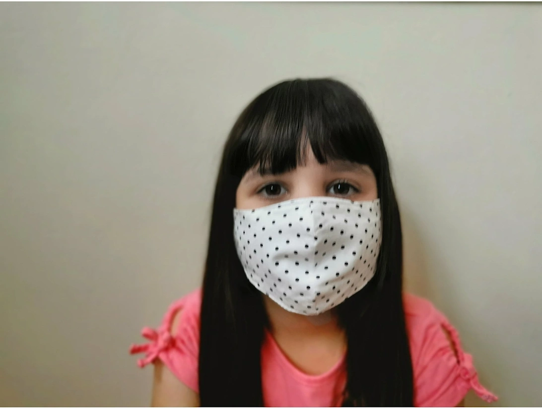 Cream Cotton Fashion Face Mask