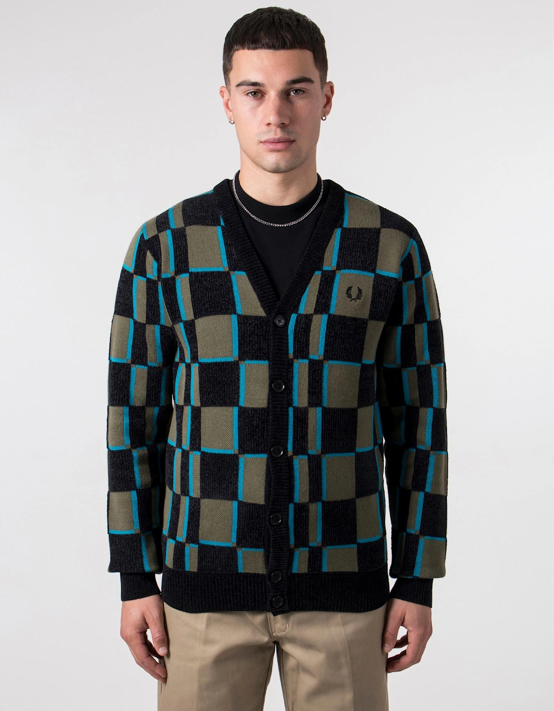 Glitch Chequerboard Cardigan, 5 of 4