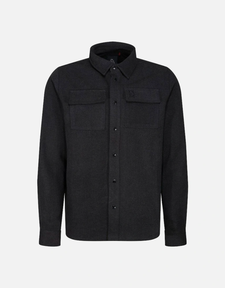 Luke Tweedie Overshirt Marl Dark Charcoal