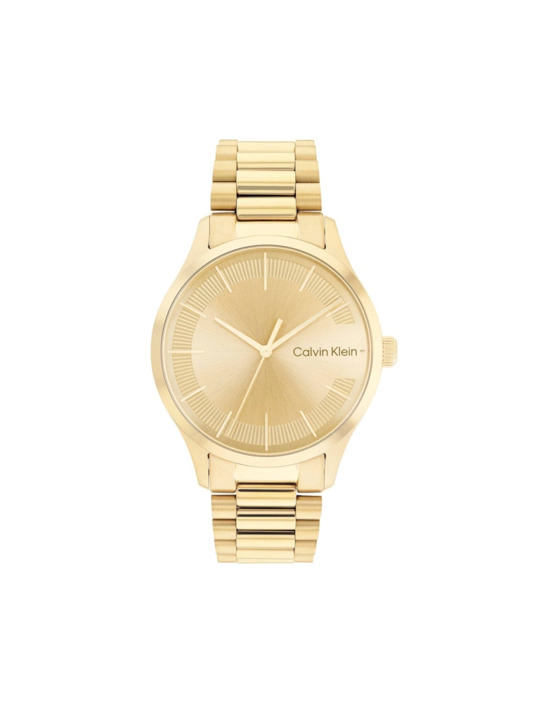 Women's Gold IP Bracelet Watch