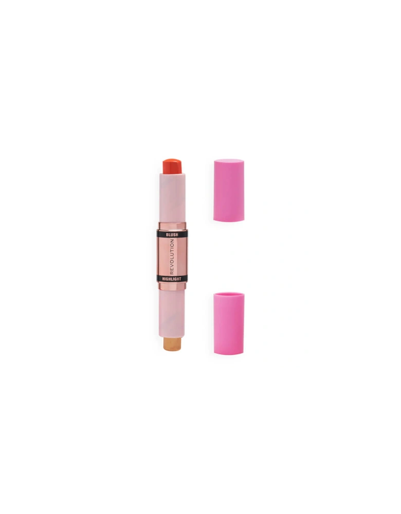 Makeup Blush & Highlight Stick - Coral Dew