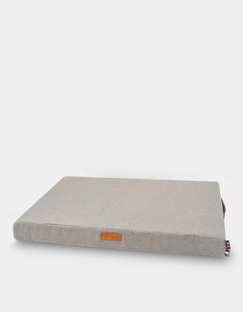 Foam Mattress Dog Bed - Grey Herringbone