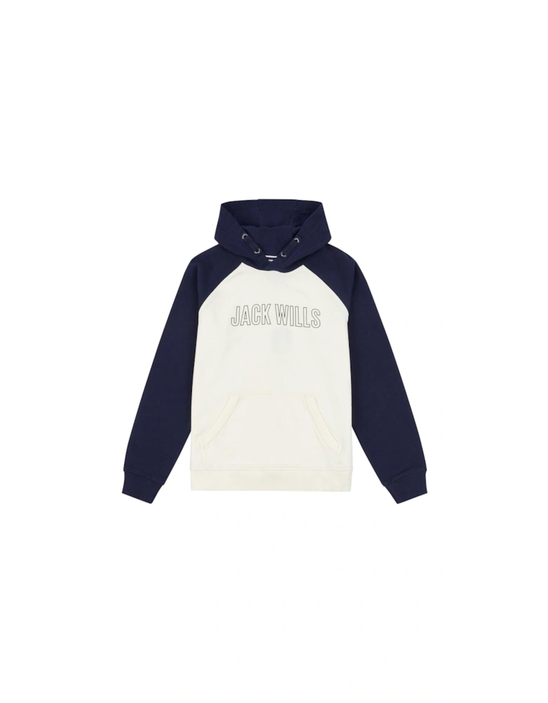 Boys Collegiate Oversized Hoodie - Marshmallow