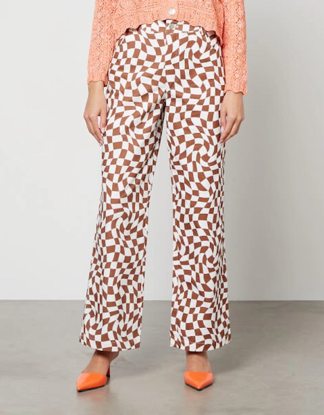Rilly Printed Organic Cotton Wide-Leg Trousers, 2 of 1