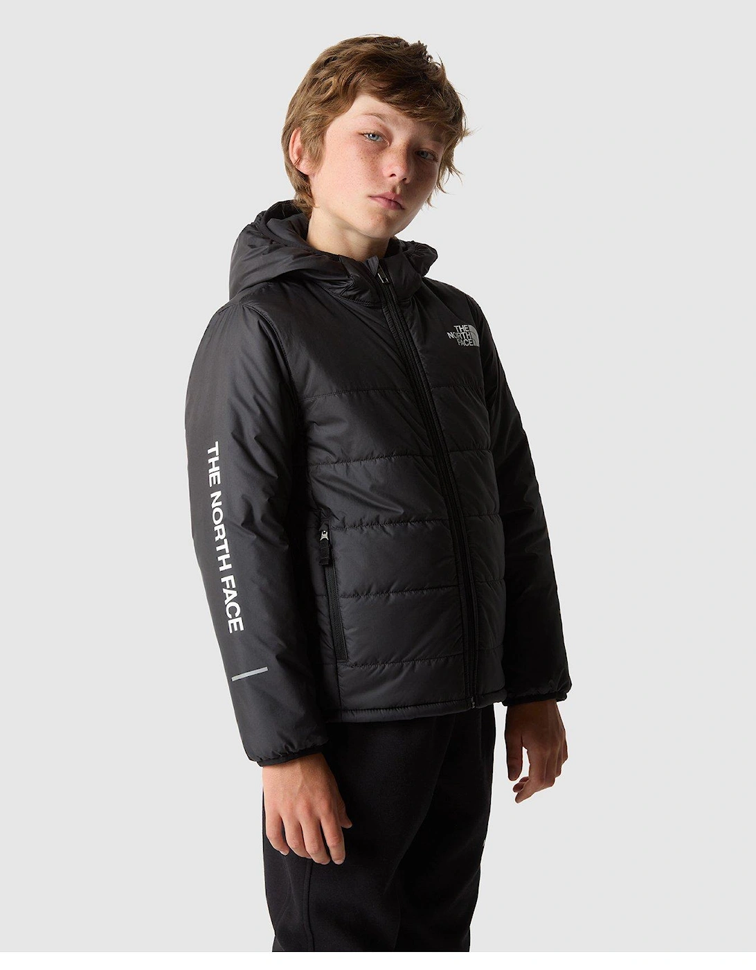 Boys Never Stop Synthetic Jacket - Black, 5 of 4