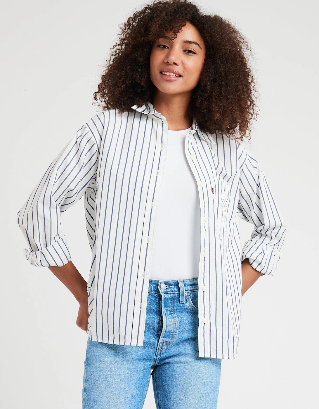 Nola Shirt - Jenny Stripe Crown - White, 3 of 2