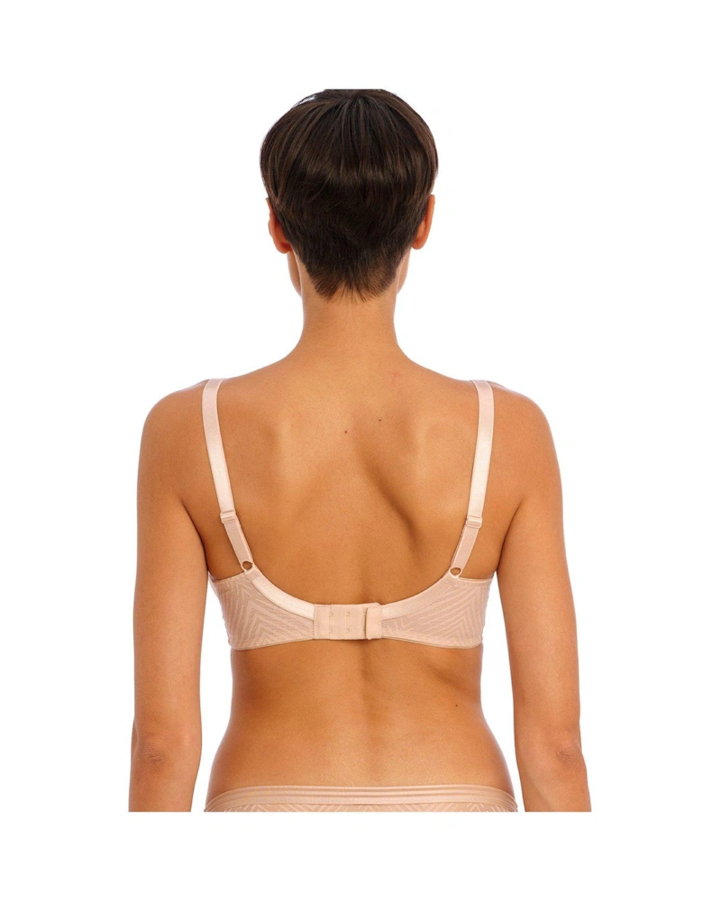 Tailored Underwired High Apex Plunge Bra - Beige