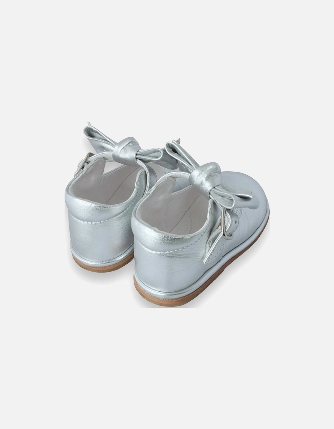Silver Leather Vitoria Shoe