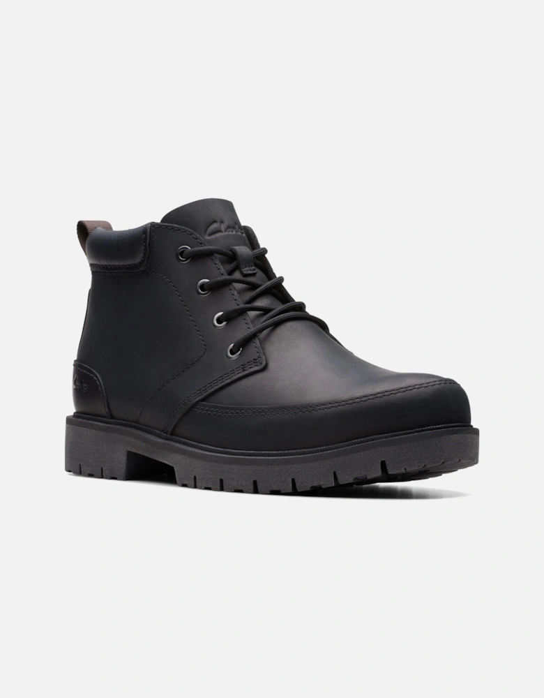 Mens Rossdale Mid in Black Leather