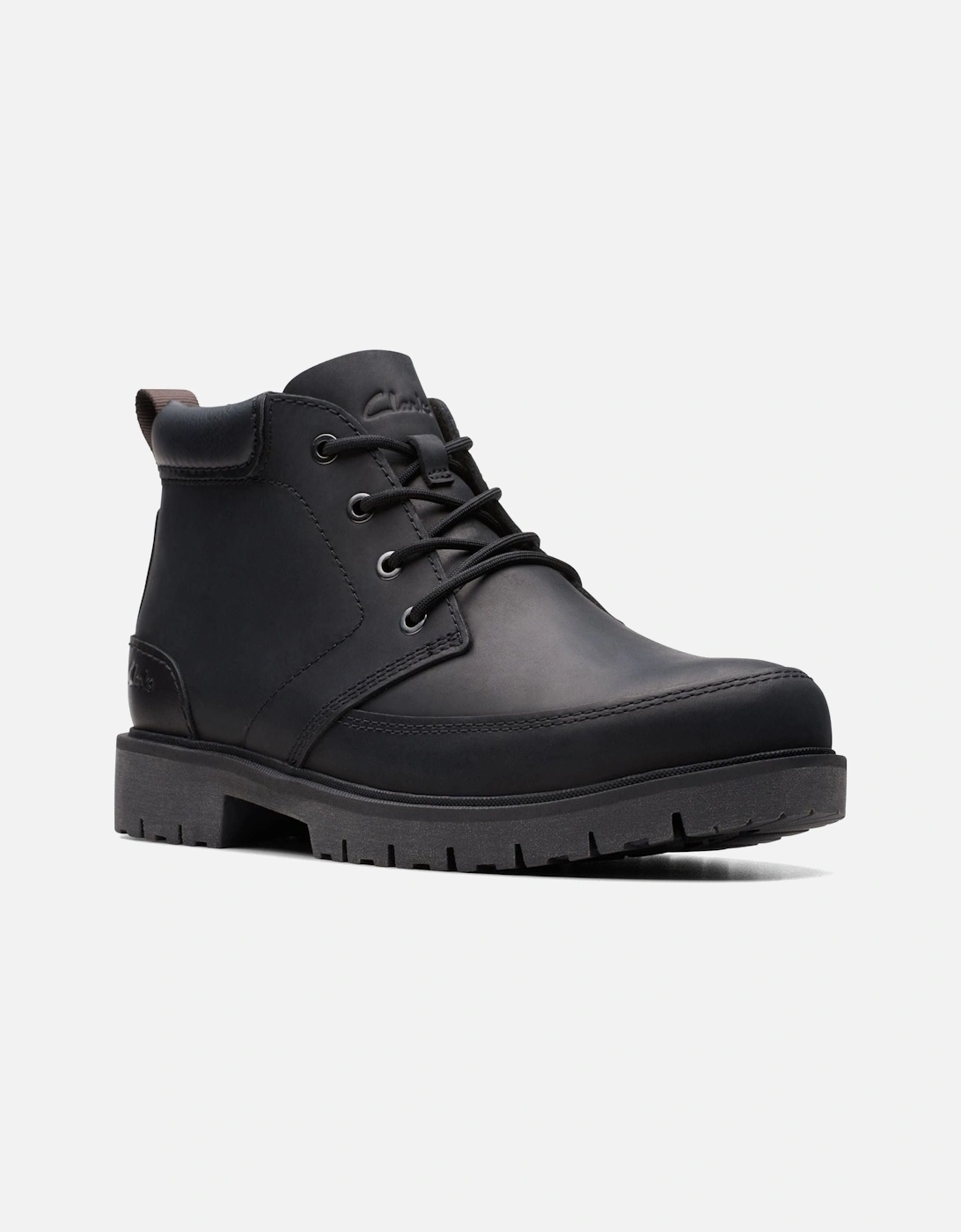 Mens Rossdale Mid in Black Leather, 2 of 1