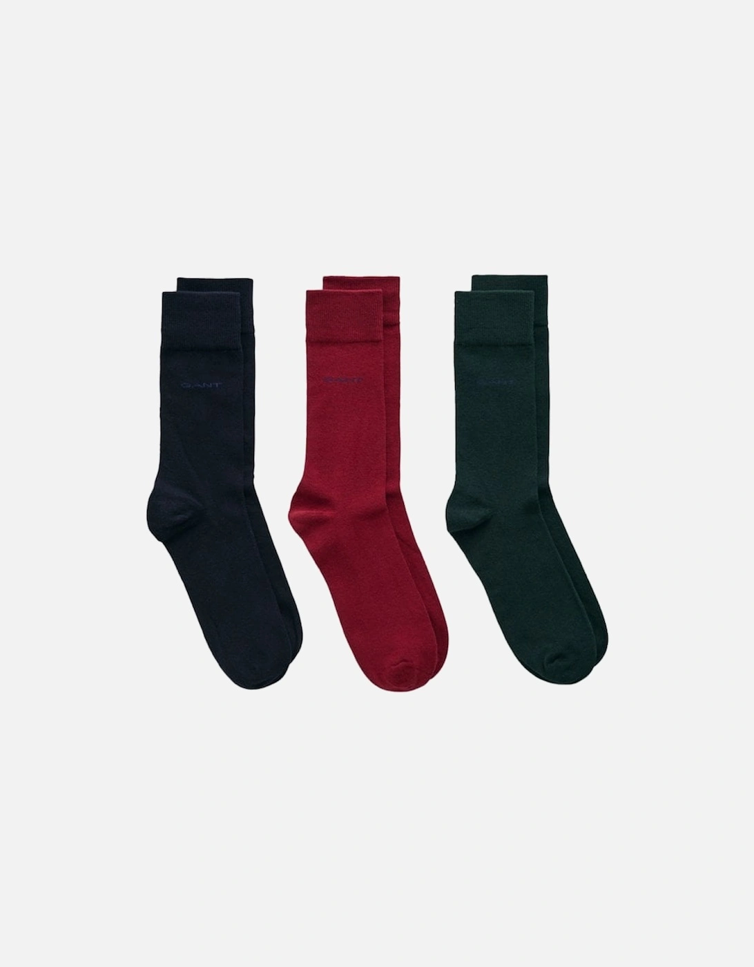 Soft Cotton Socks 3 Pack Plumped Red, 2 of 1