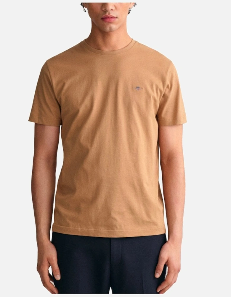 Regular Shield Short Sleeve T Shirt Warm Khaki