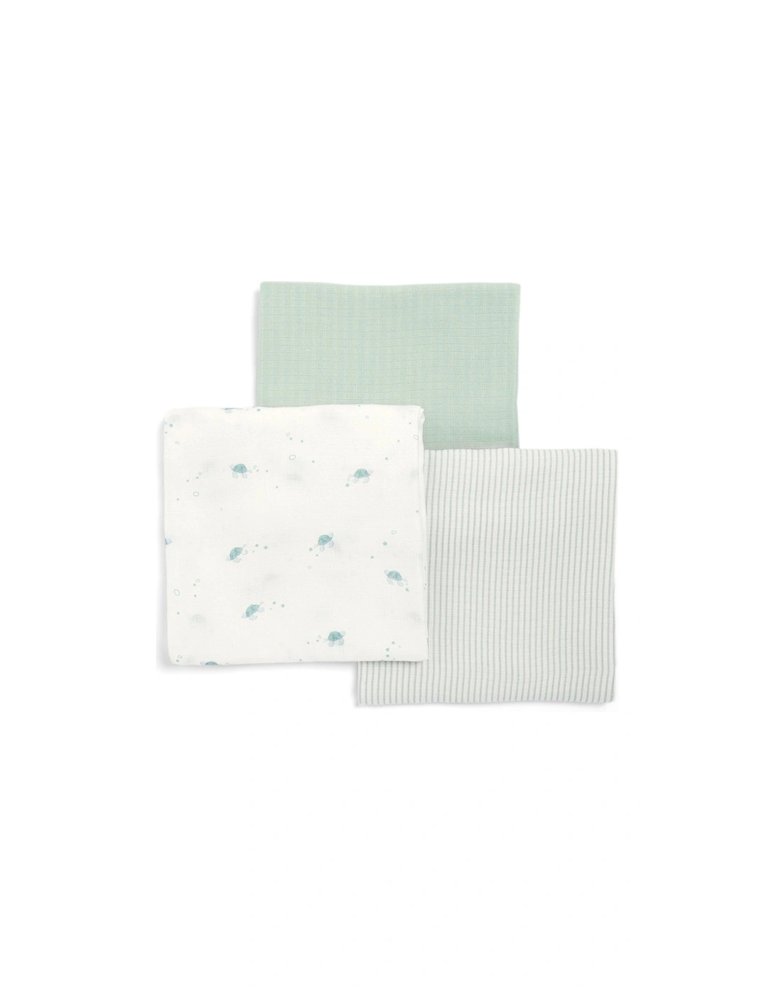 Large Turtle Muslin Squares - 3 Pack, 2 of 1