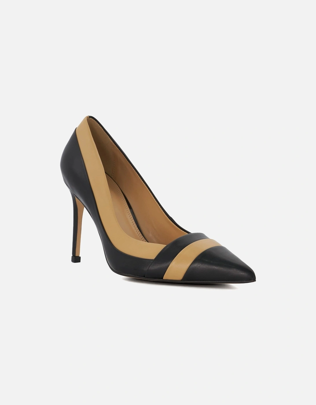 Ladies Alexandria - Stripe-Detail Heeled Court Shoes, 7 of 6