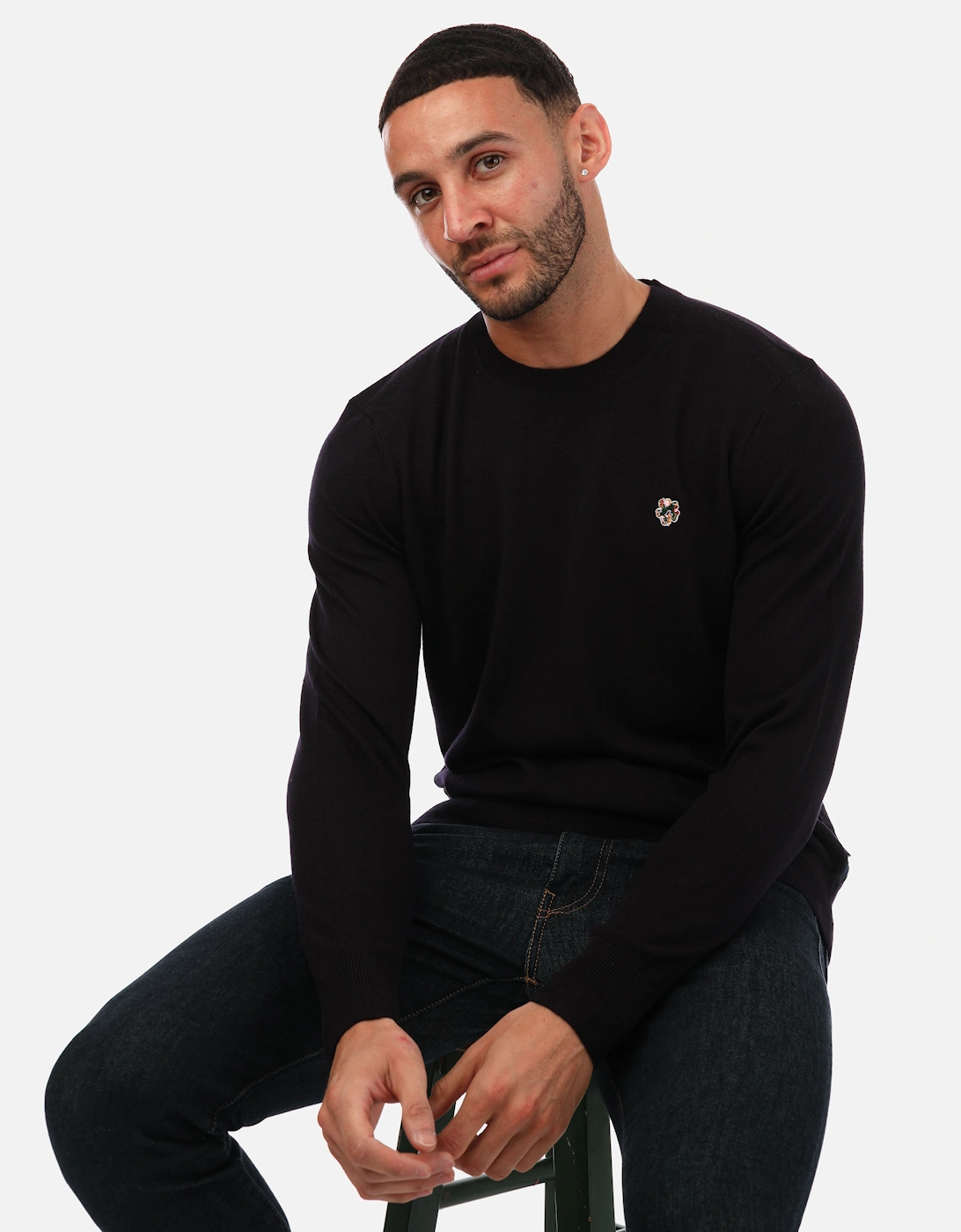 Cardiff Merino Wool Crewneck Sweater - Mens Cardiff Core Knit Jumper