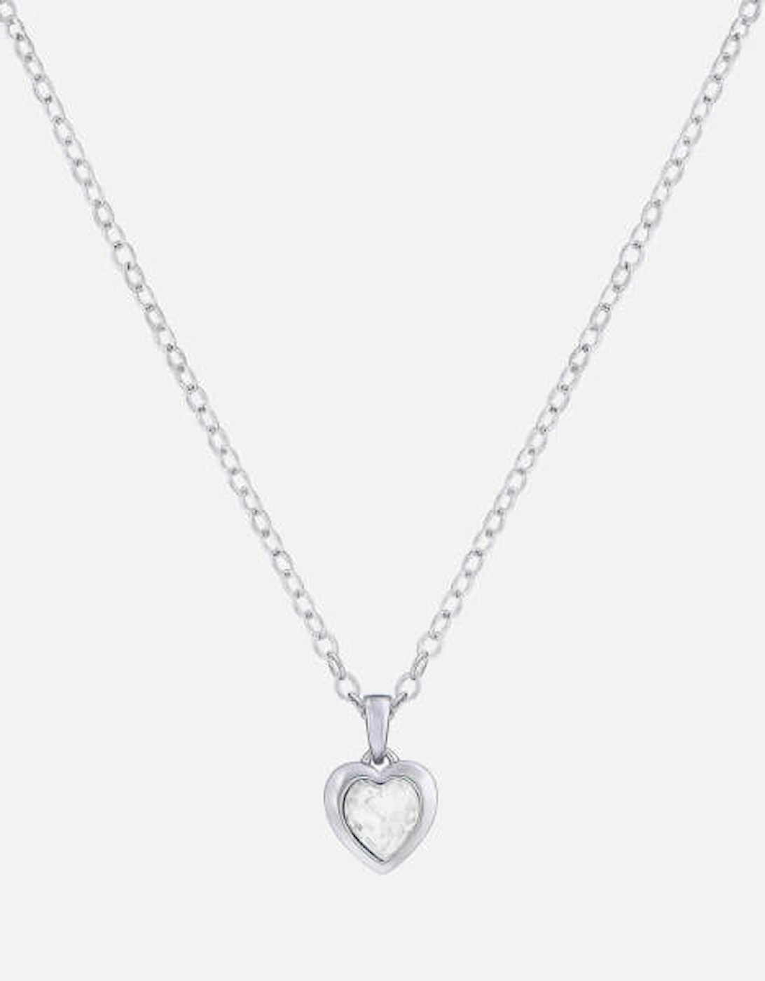 Women's Hannela Crystal Heart Pendant - Silver/Crystal, 2 of 1