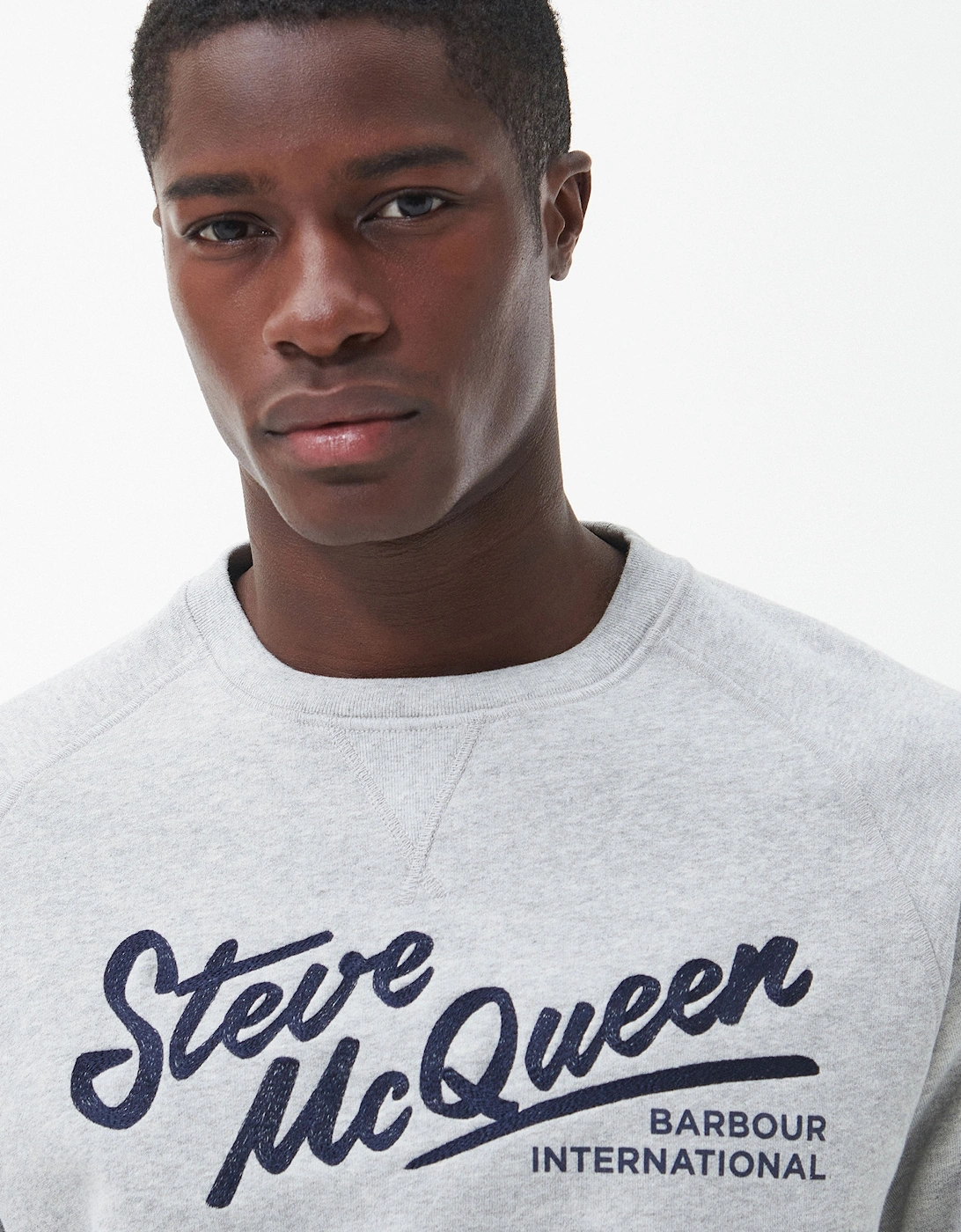 Steve McQueen Frankie Crew Neck Sweatshirt Grey Marl