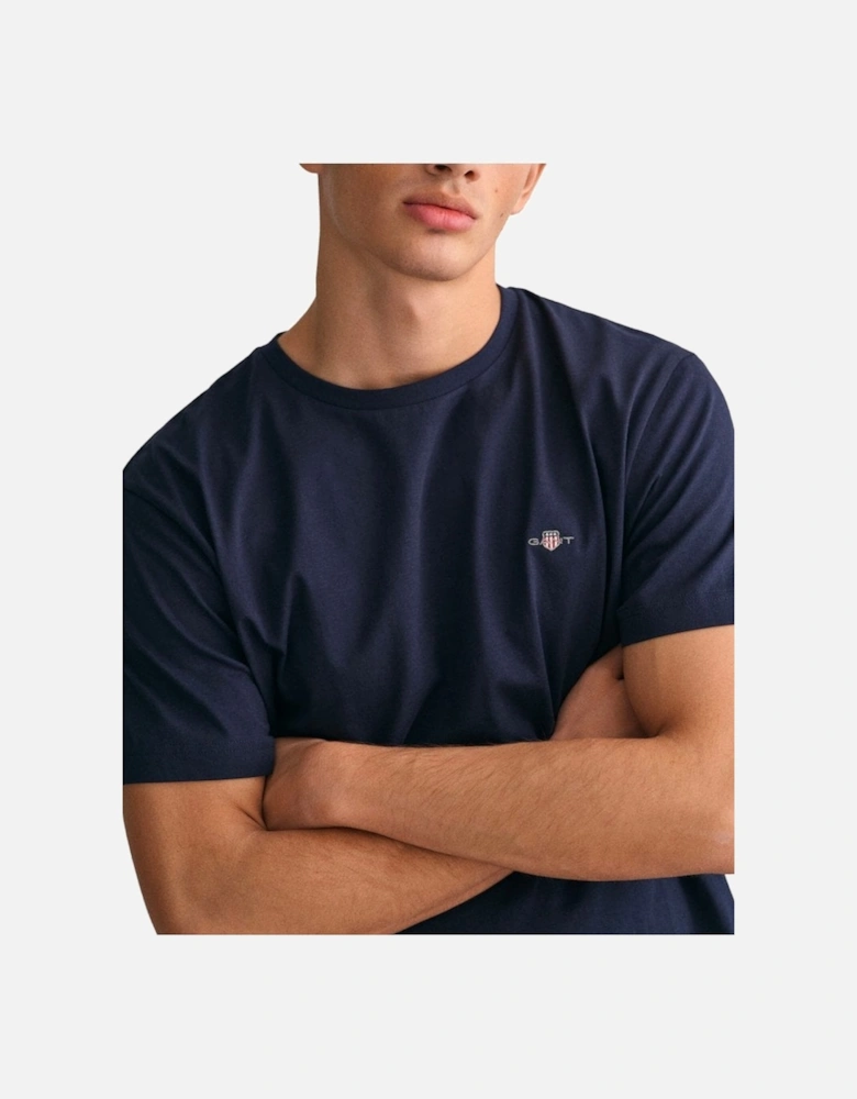 Regular Shield Short Sleeve T Shirt Evening Blue