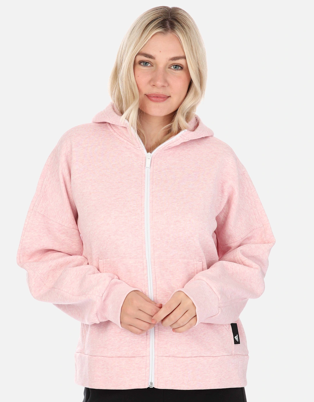 Womens Studio Lounge Fleece Full Zip Hoody, 5 of 4