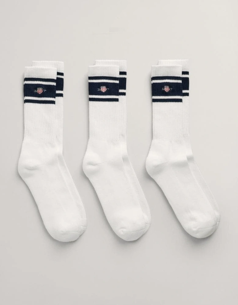 Mens Shield Logo Sport Socks 3-Pack