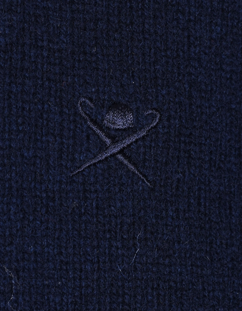Lambswool Half Zip Knitwear Navy