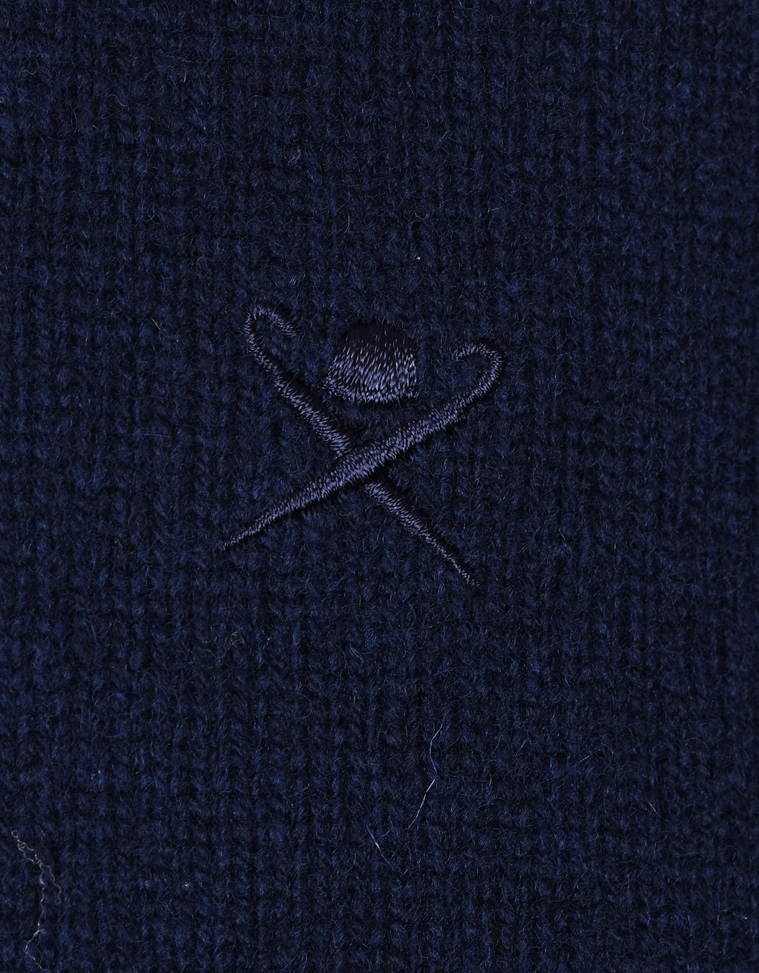 Lambswool Half Zip Knitwear Navy