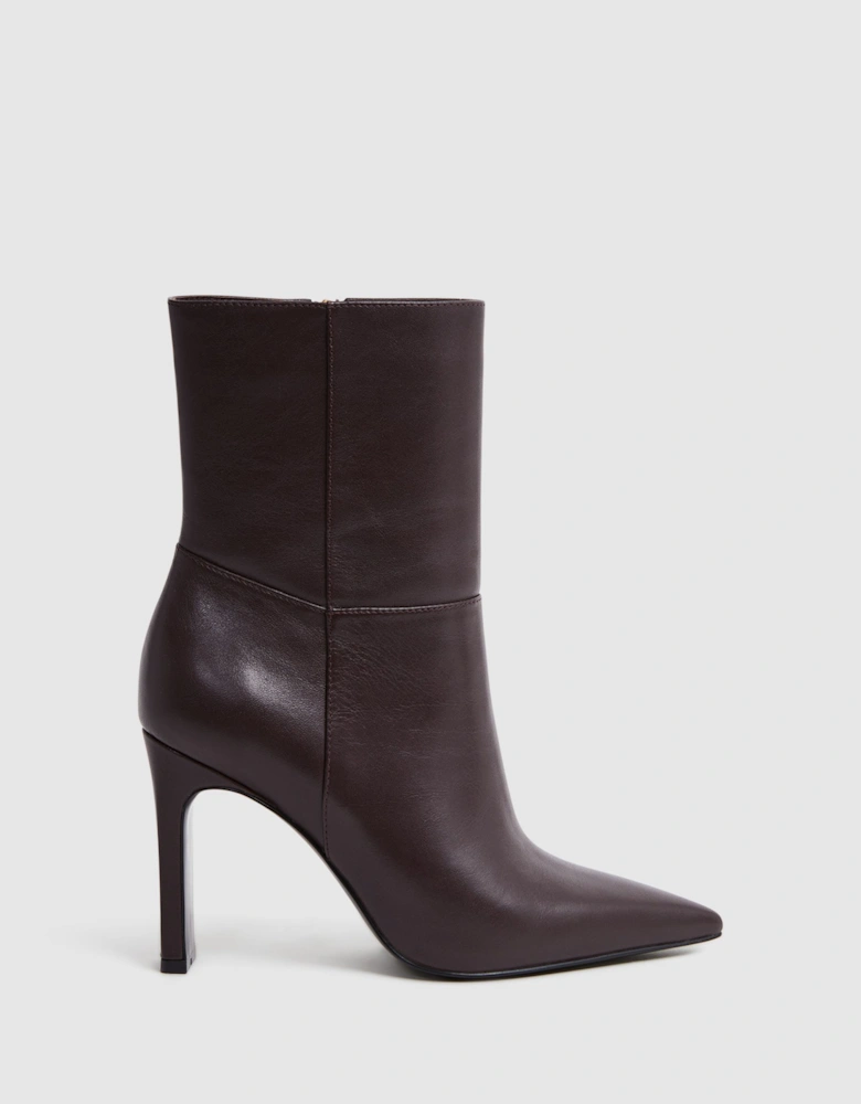 Leather Heeled Ankle Boots