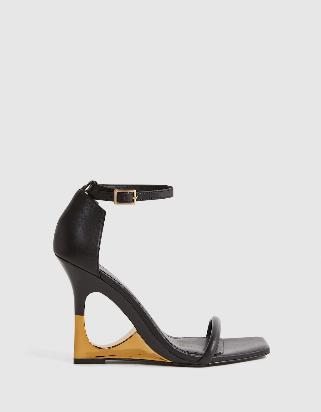Leather Strappy Wedge Heels, 2 of 1