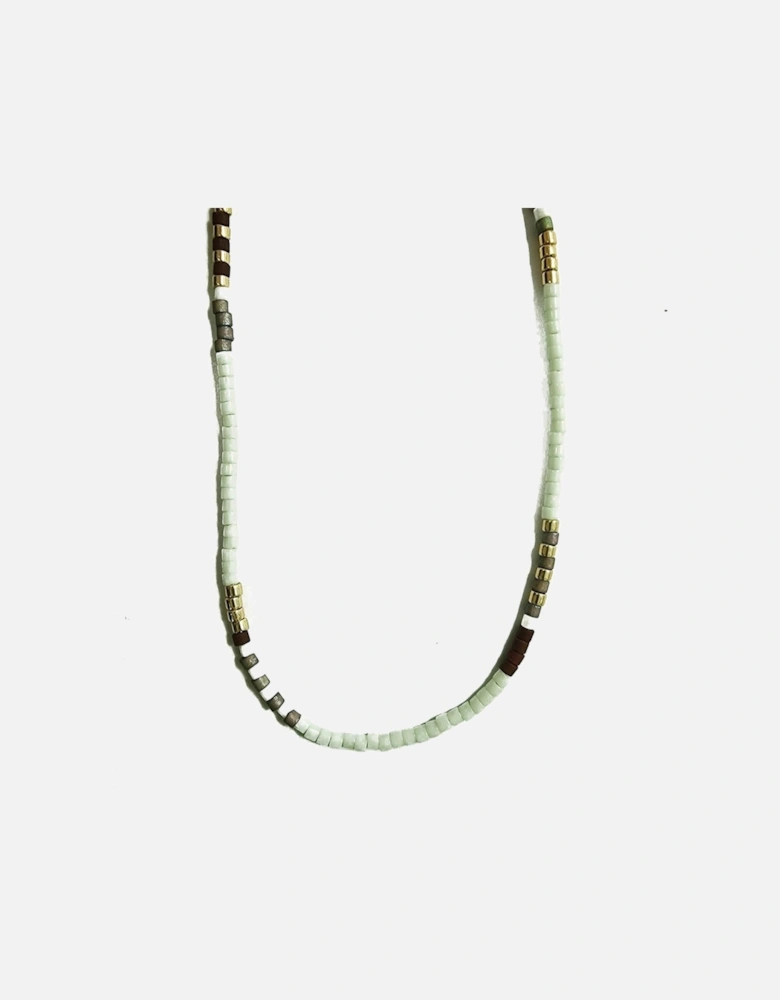 Beaded Necklace - Mint Mix