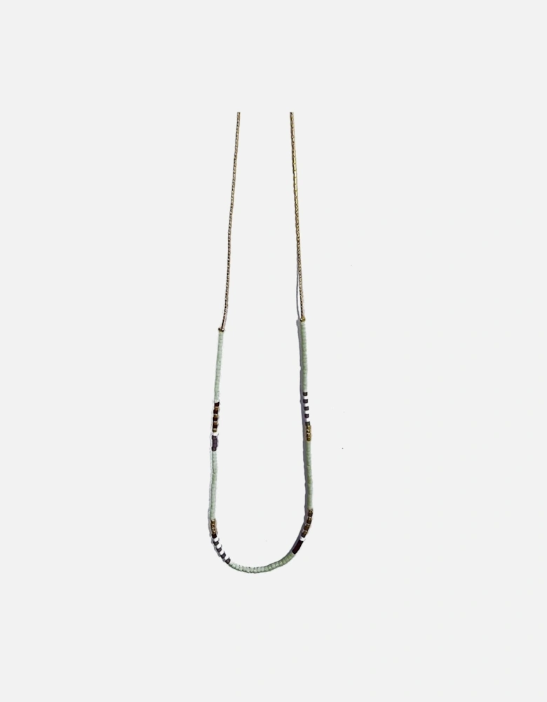 Beaded Necklace - Mint Mix