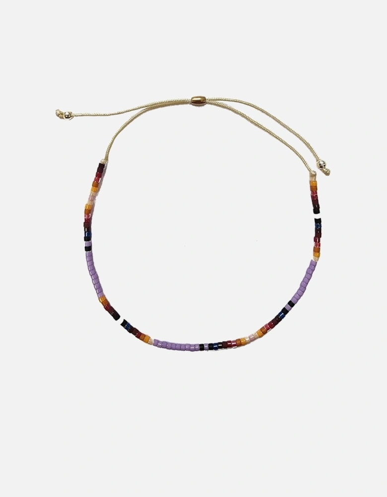 Beaded Bracelet - Purple Mix