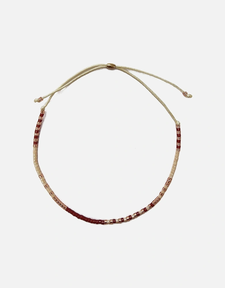 Beaded Bracelet - Dark Red Mix