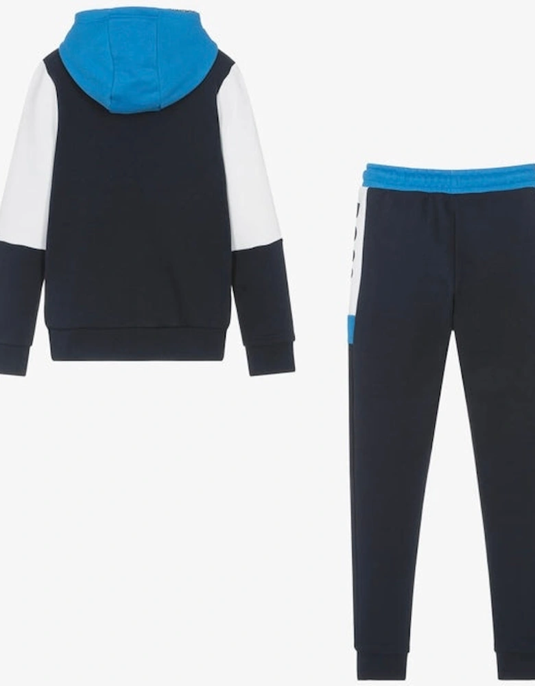 Boys Blue and White Tracksuit