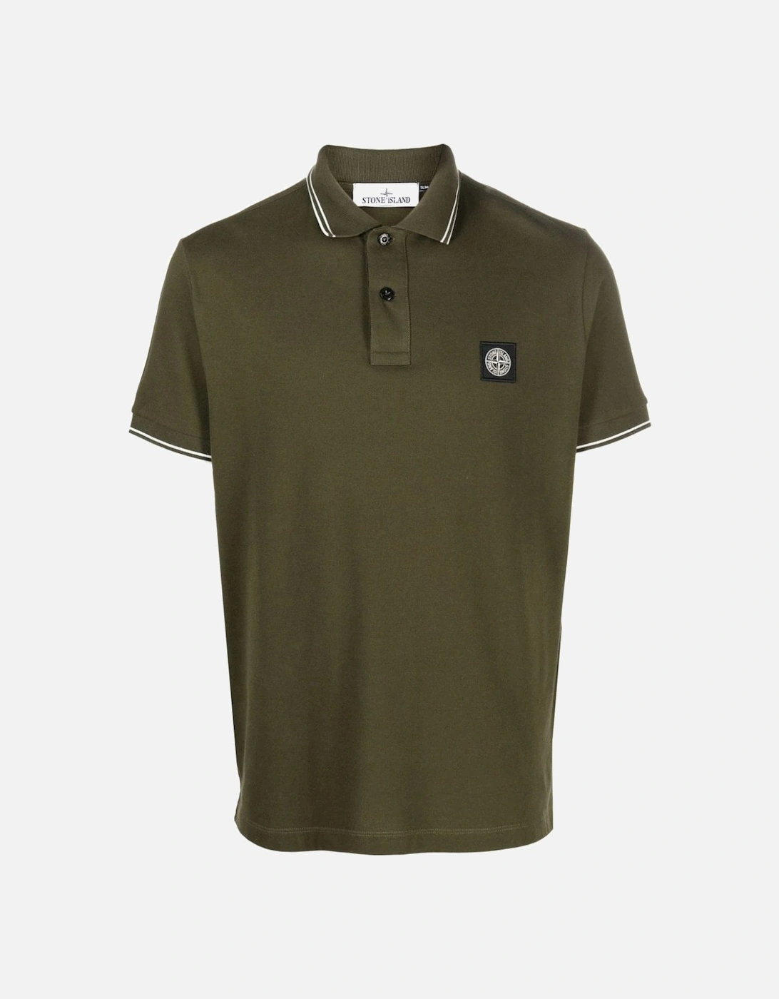 Patch Logo Cotton Polo Shirt Green, 8 of 7