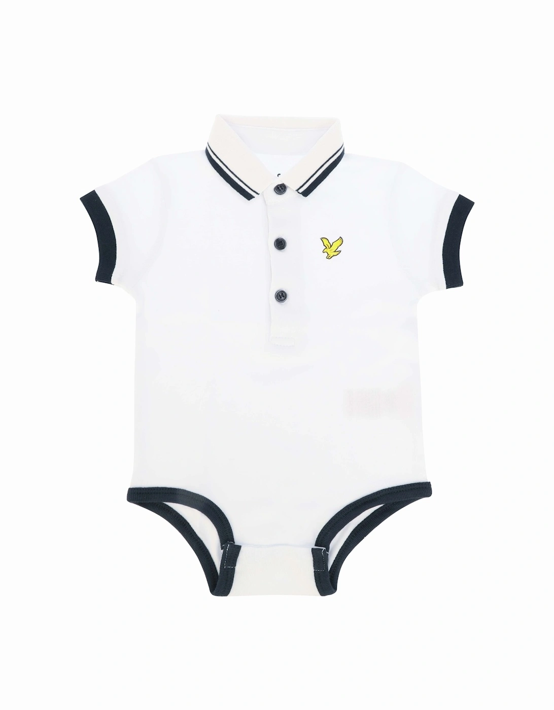Baby Boys Tipped Polo Bodysuit, 3 of 2