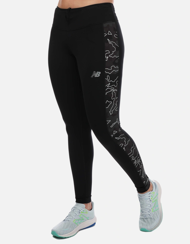 Womens Reflective Print Accelerate Tights