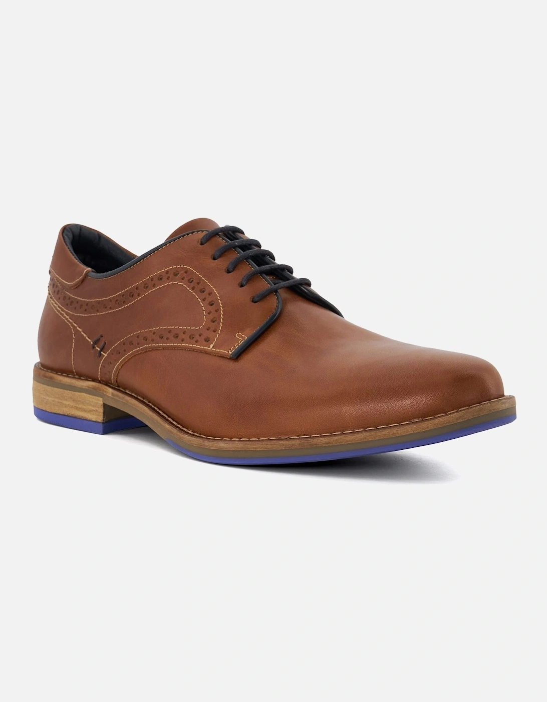 Mens  Bintom - Wide Fit Leather Derby Shoes, 6 of 5