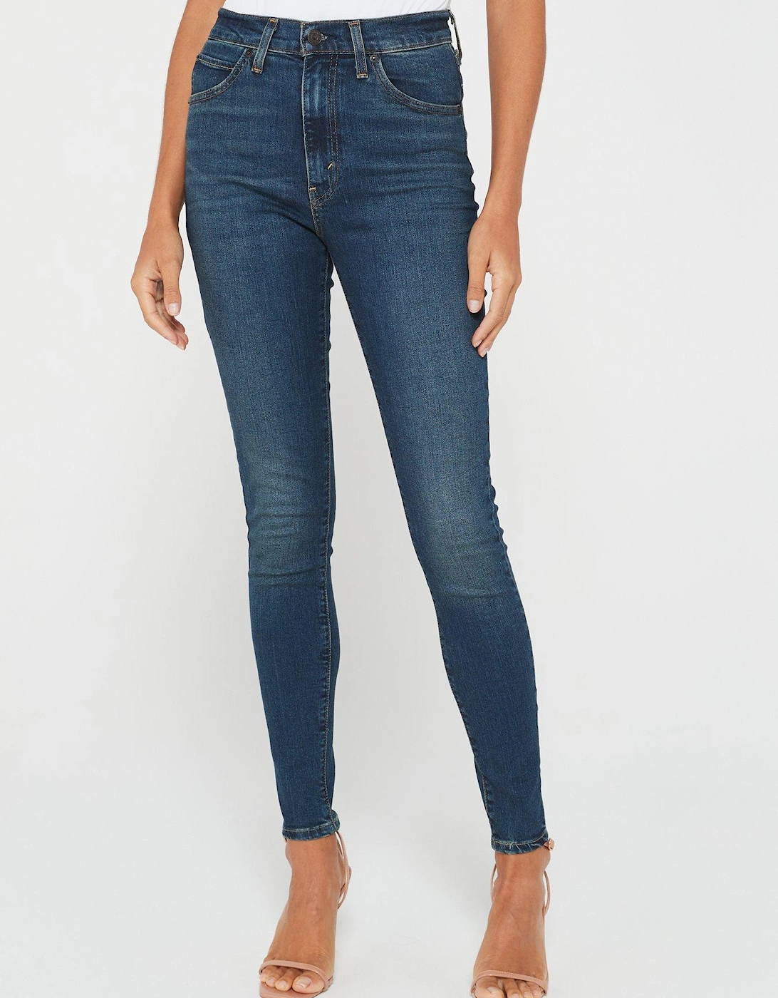 Retro High Rise Skinny Jean - Valuable Time - Blue, 7 of 6