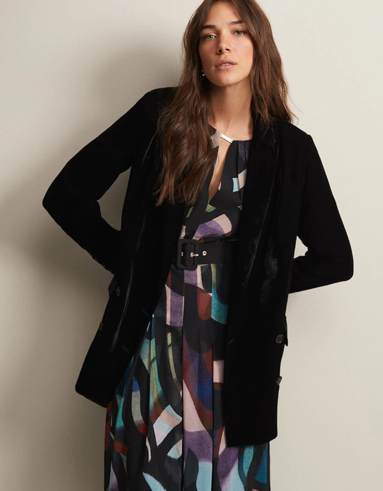 Avani Black Velvet Blazer