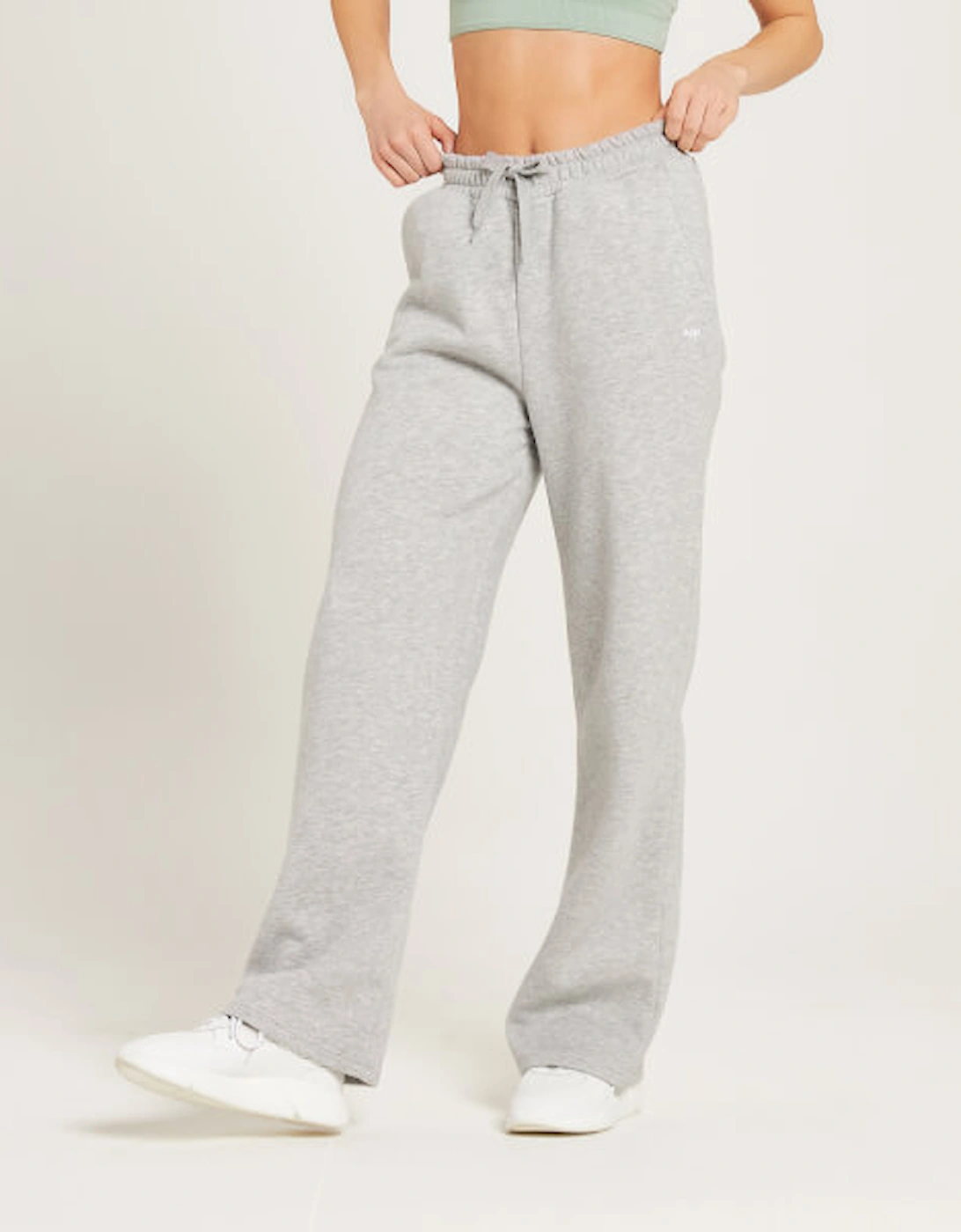Women's Rest Day Straight Leg Joggers - Grey Marl, 2 of 1