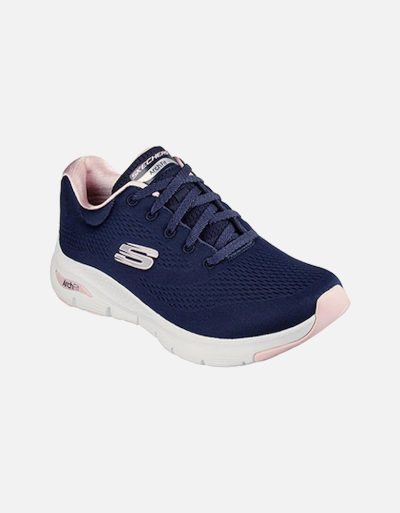 Women's Arch Fit Sunny Outlook Sports Shoe Navy/Pink