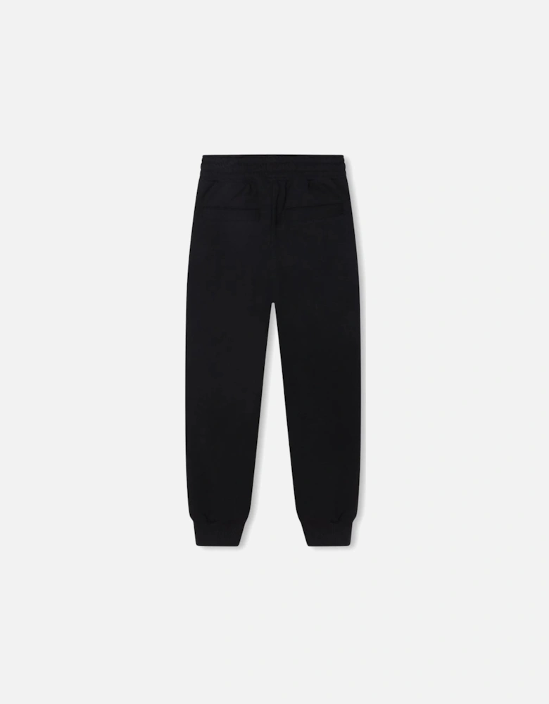 Kids Vertical Logo Joggers Black