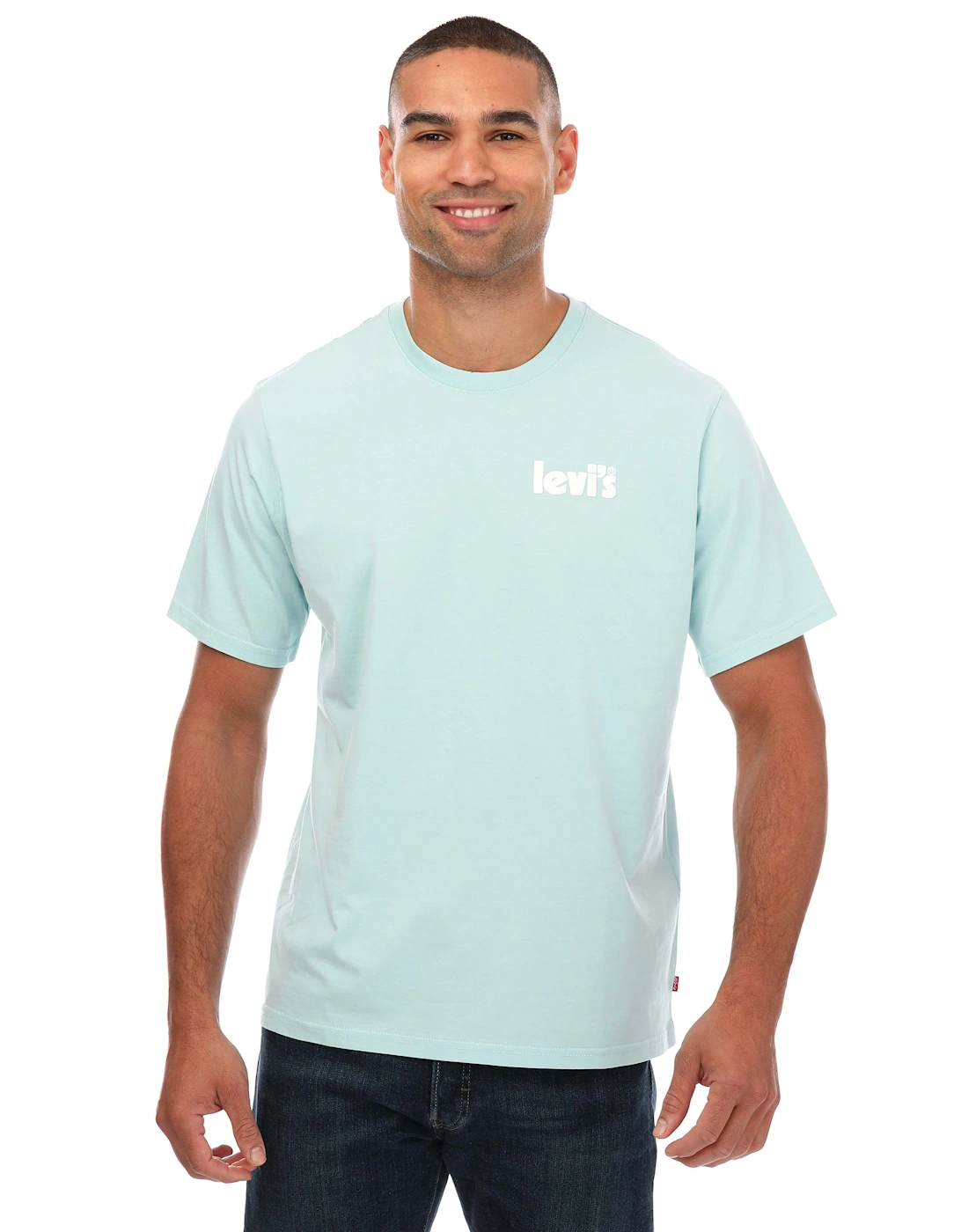 Mens Relaxed Poster Chest T-Shirt, 5 of 4