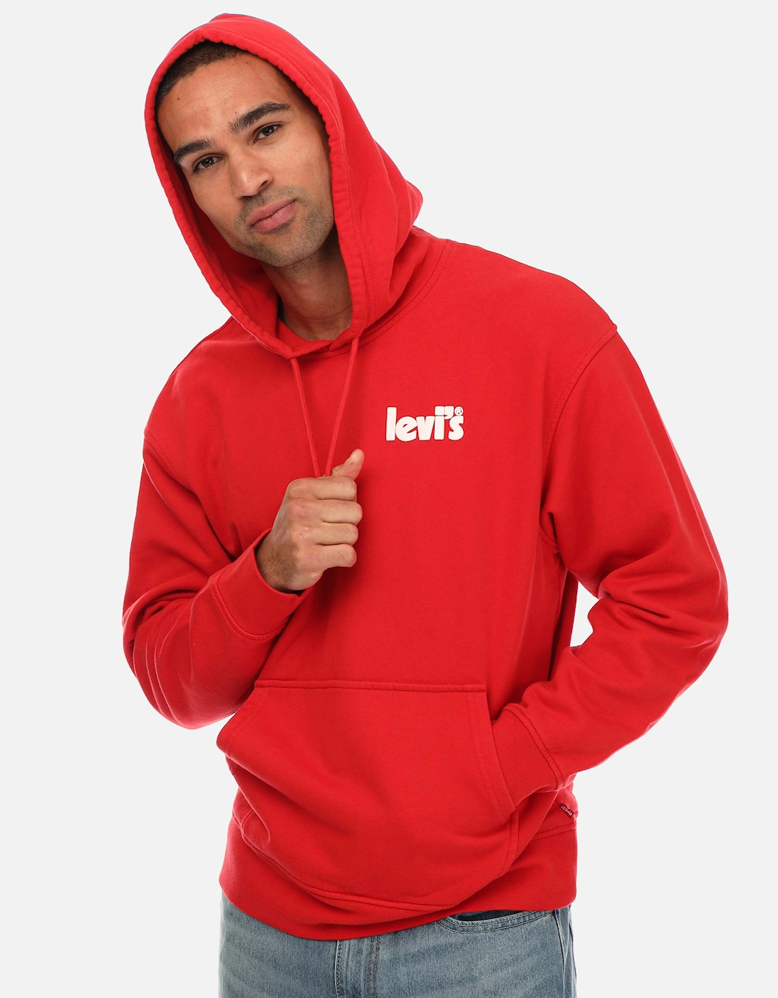Mens Relaxed Graphic Poster Hoody