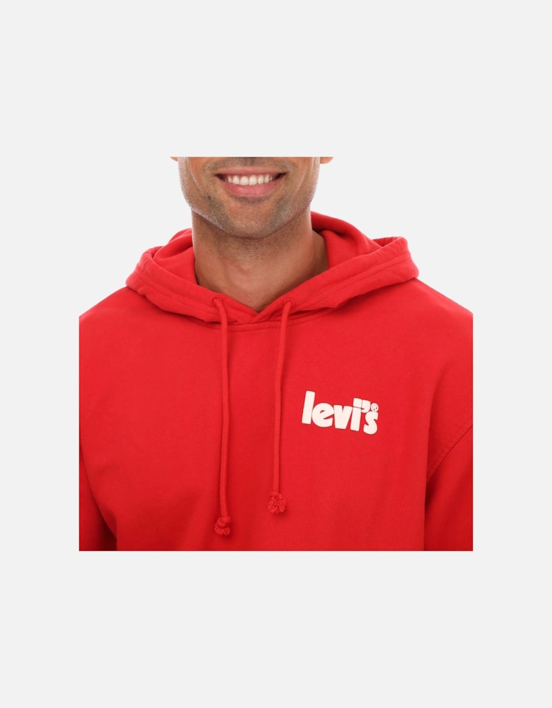 Mens Relaxed Graphic Poster Hoody