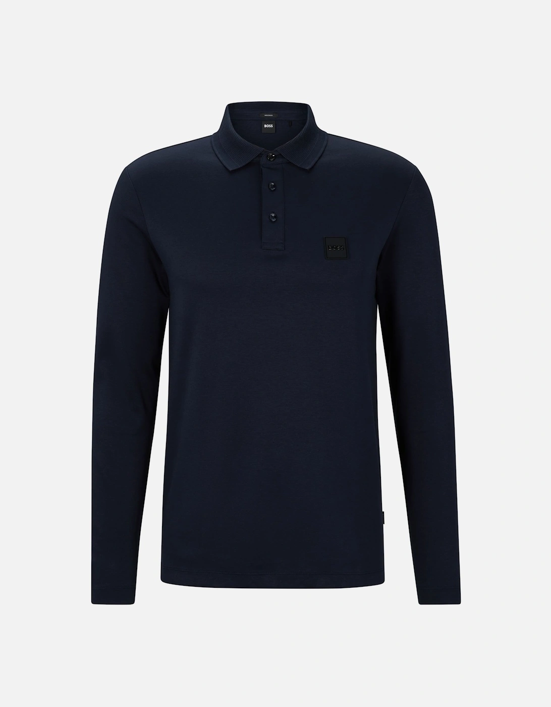 Boss Pado 08 Long Sleeved Polo Shirt Dark Blue, 4 of 3