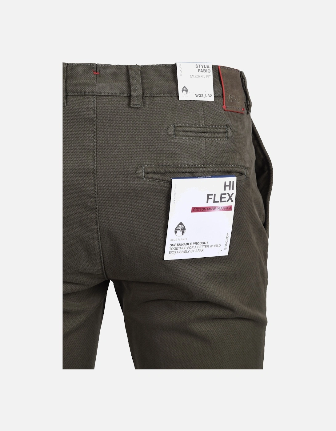 Fabio Hi Flex Casual Chino Dark Green, 4 of 3