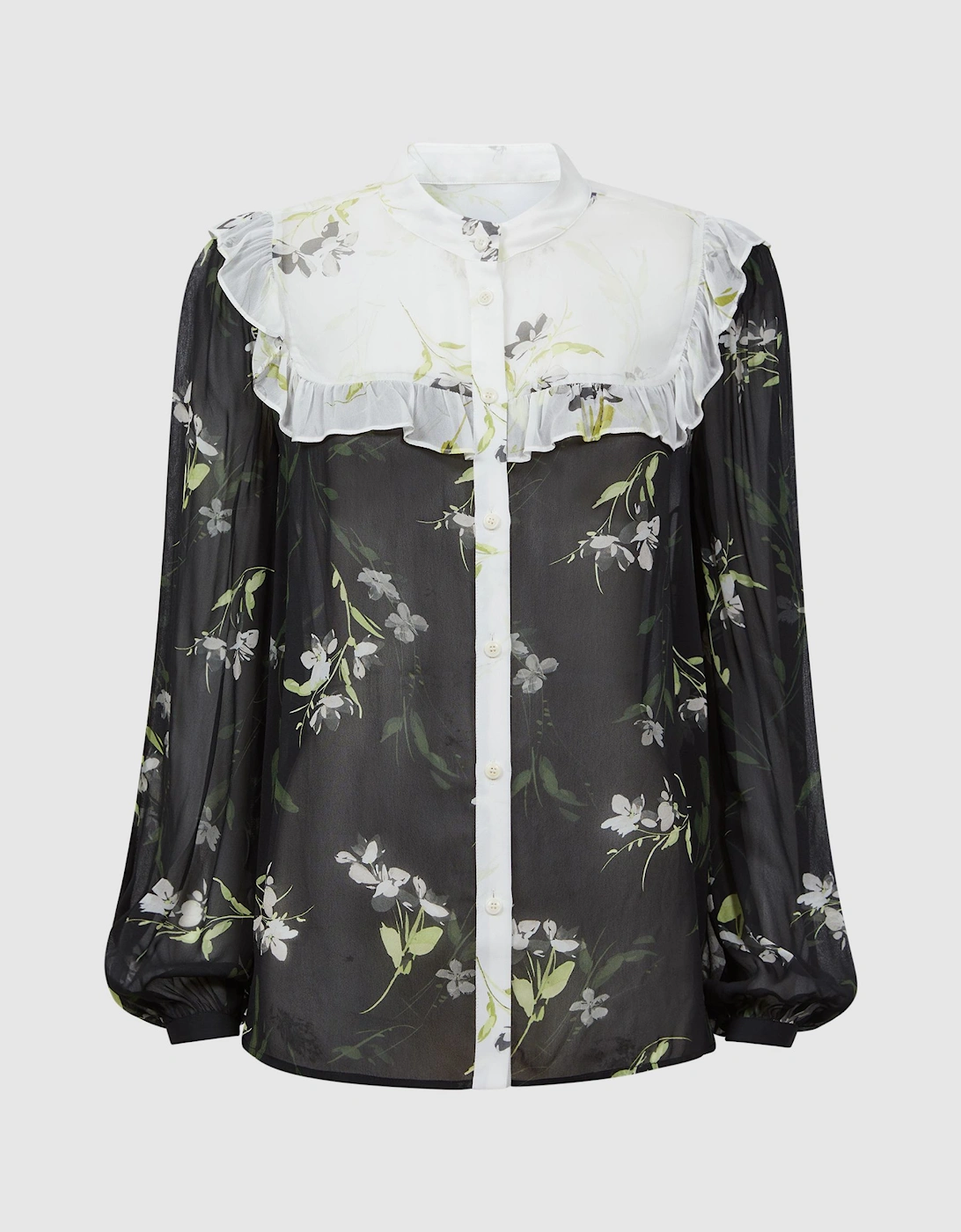 Florere Sheer Floral Blouse, 2 of 1