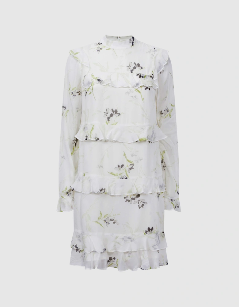 Florere Floral Tiered Mini Dress